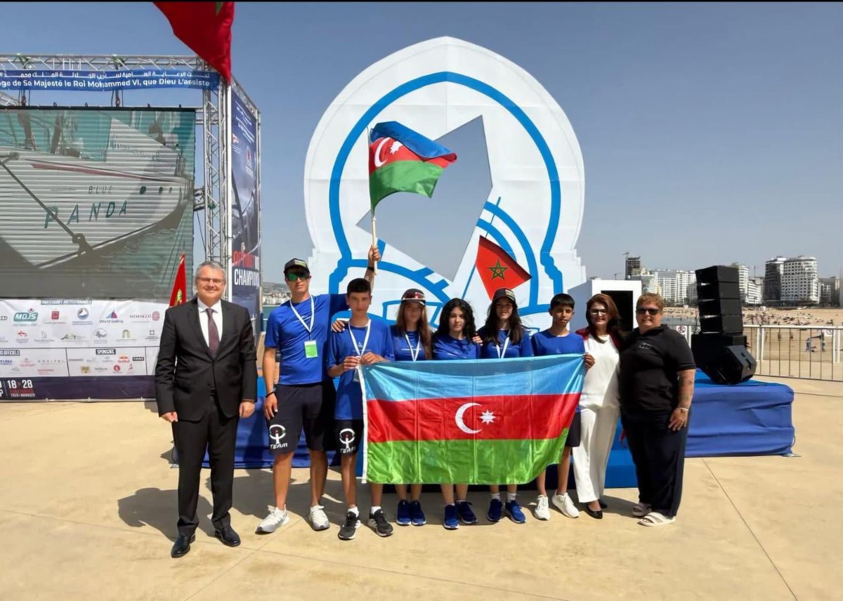 AKAFofficial's tweet photo. 🇦🇿Azərbaycanın Mərakeş Krallığındakı Fövqəladə və Səlahiyyətli Səfiri Nazim Səmədov Optimist dünya çempionatında iştirak edən komandamızı ziyarət edib

#ASİNF #suidmanı #watersports #sailing #yelkən @khazarsailingclub @badamli1947 https://t.co/Uezw7z6efs
