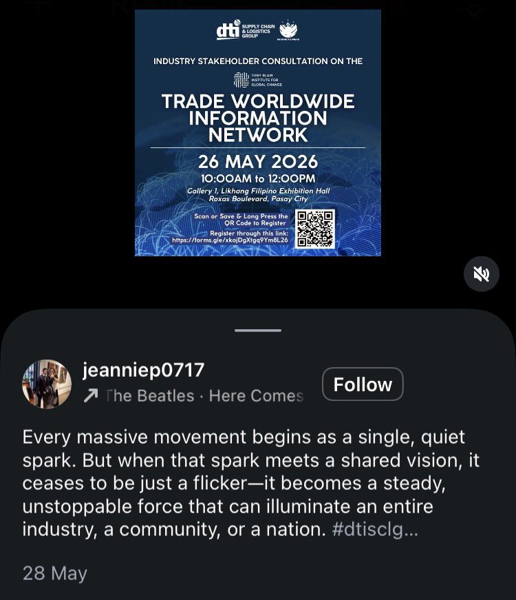 kurt_tangle's tweet photo. More from that #TWIN event with @DtiPhilippines and @InstituteGC, directly from Undersecretary Pacheco 🇵🇭 via her Instagram https://t.co/w7T9mkBiuW who was clearly loving it! Not every stakeholder meeting gets this level of attention and enthusiasm!
#IOTA https://t.co/FnZjBtOWn6