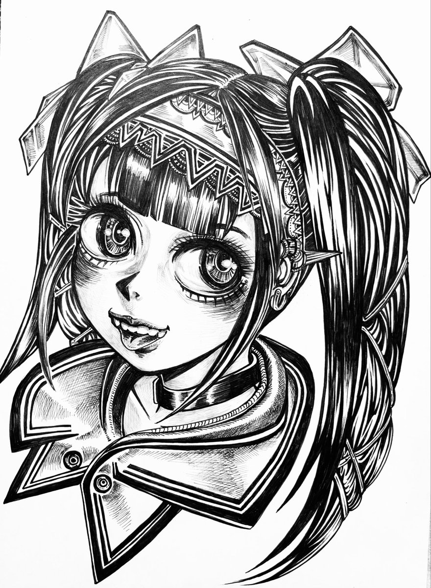 絵　手描き　オーバーハング　オリジナル 描きました。 四枚描いてるのを追記せずに。 脱線しました