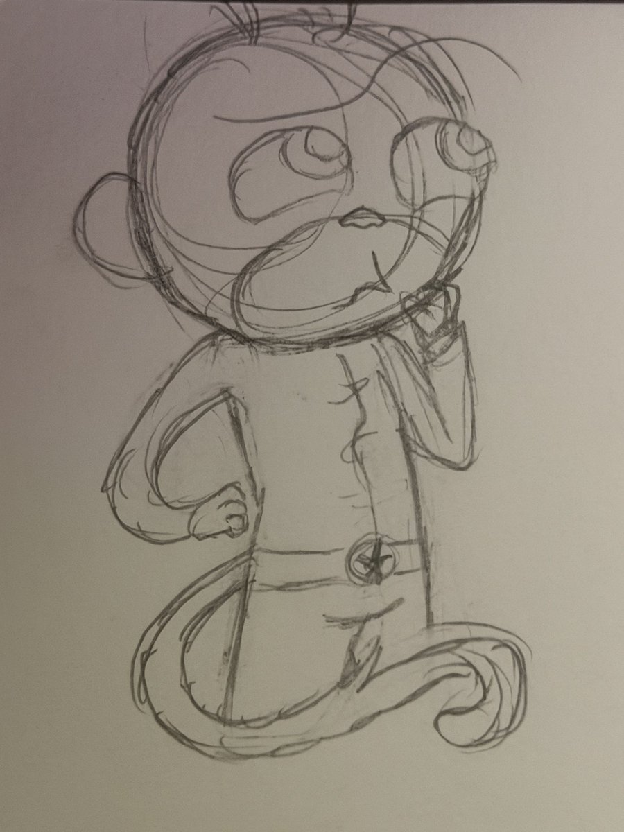 GusMonkeyx's tweet photo. Cute Gus Monkey doodle!!!!🙈🥹💕🎀
#rocketmonkeys #gus #gustav #gusmonkey #wally #yayok #DOODLEEE https://t.co/4r1x8qw44I