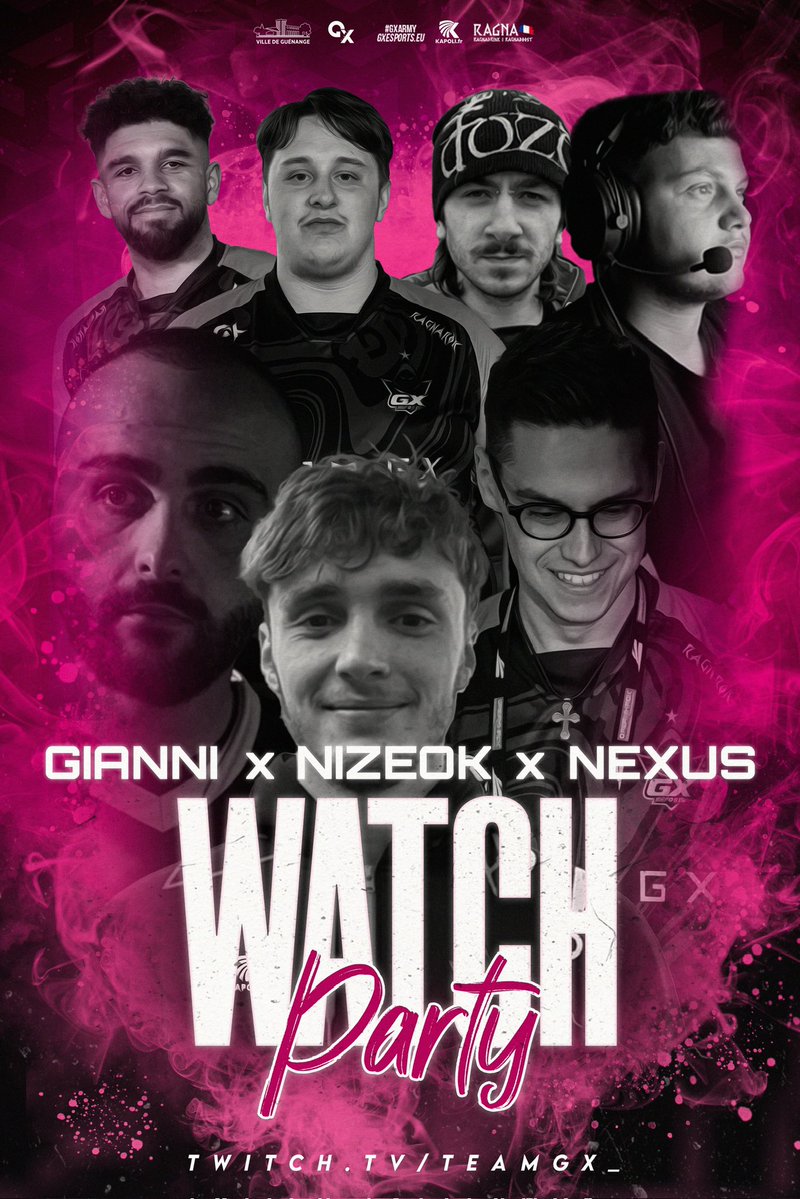 TeamGx_GG's tweet photo. 𝟐𝐊 𝐓𝐢𝐦𝐞 - #𝟏𝟑 🏆

C’est le dernier 2K de la saison avant le Major 4, alors watch party pour finir en beauté !

📺 | https://t.co/Hck3b6CuFL
🎙️ | @iNxus2z &amp; @GianniGSA &amp; @nizeokTwitch 
⏰ | ~12h

#TGXWIN 🩷🖤 https://t.co/KMKMiDHdFC