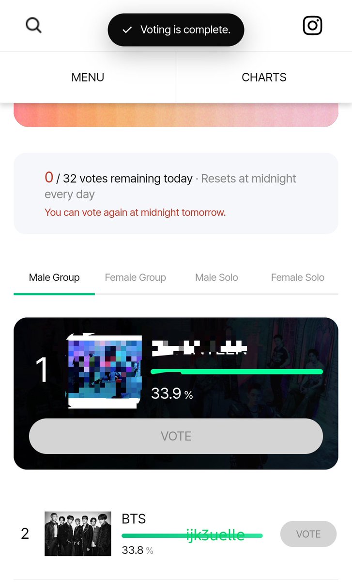 ijk3u's tweet photo. voting ends in 2 days, CAST YOUR VOTES NOW ‼️

‼️ WIDEN THE GAP ‼️
‼️ WIDEN THE GAP ‼️
‼️ WIDEN THE GAP ‼️

https://t.co/v3KdyHVbo9 https://t.co/y2Zt1wjVVU