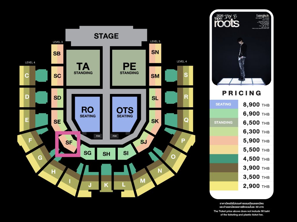 namtan_pitchy's tweet photo. ขายบัตรพี่เจบีวันเสาร์ 11/07 1 ใบ
 บัตร 5900
โซน SF Row G

สนใจทัก Dm  สะดวกนัดรับเท่านั้น

นัดรับเซนทรัลลาดพร้าว bts จตุจักร หรือโซนบ���งใหญ่ นนทบุรีได้ค่ะ

ไม่บวกเพิ่มขายราคา + ค่าธรรมเนียม

#2026tape_roots_bkk https://t.co/ijO1fRsGRc