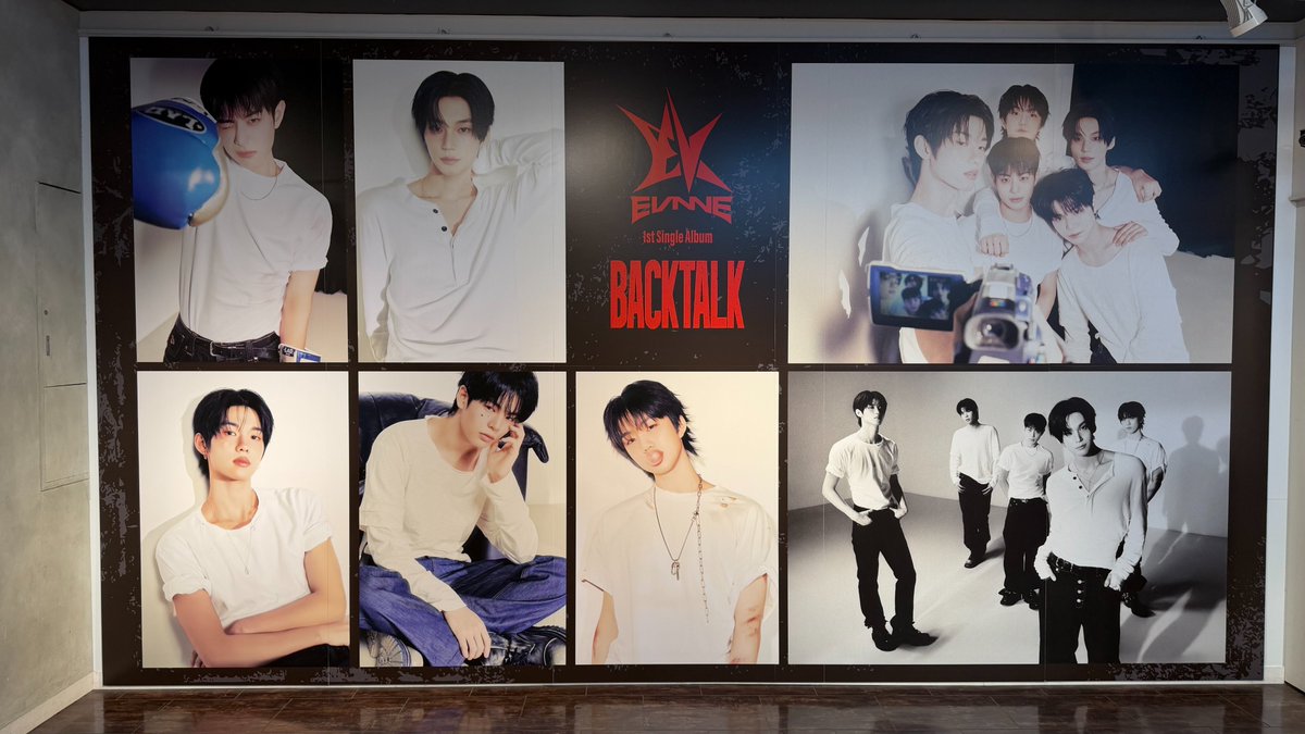 タワ渋kpop】 ／ #EVNNE 1st Single [＃Backtalk]来日記念施策 5Fにて