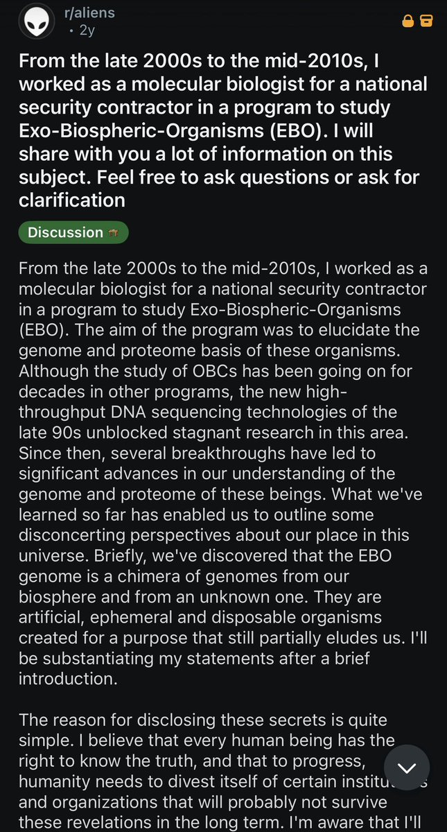 joehyden's tweet photo. @UAPWixy If you believe this post from Reddit a few years back, this person essentially said the same thing and that their “real” eyes, when you remove the black cover, are basically like ours, but larger. 

https://t.co/kI5oRBHviT https://t.co/i2Zr5xt6Lx