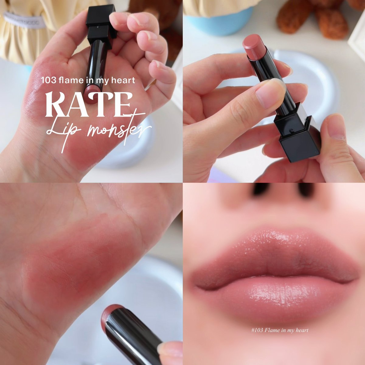 Viviennewonder's tweet photo. ตอนนี้เอาที่ใช้บ่อยๆ คือ Kate Lip Monster กับ Heart Percent รุ่นนี้ค่ะ ทน แล้วสีสวยด้วย คนชอบอะไรสบายปากแนะนำเลยงับ 🥰 https://t.co/poSZsWOpN9
