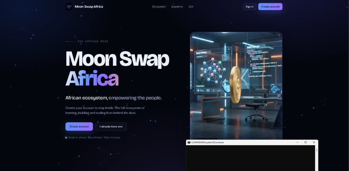Web3lout's tweet photo. 🤔 What if Africa had its own Web3 ecosystem built specifically for Africans?Not another copy of existing exchanges. Tell us what feature Africa's Web3 industry is missing.
#MoonSwapAfrica #AfricanInnovation #BlockchainAfrica
#web3 #blockchain #digitalsolutions https://t.co/dkbfK78l55