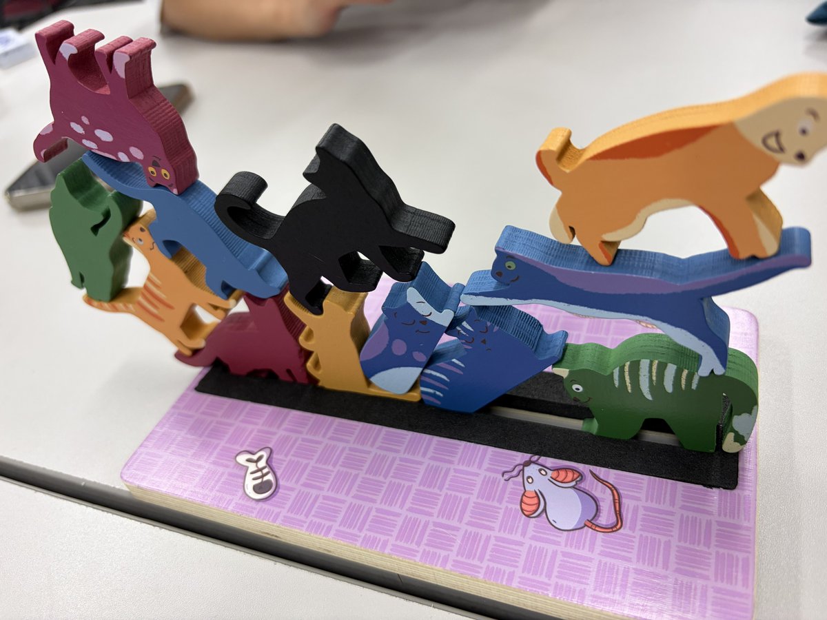 CelestialCrownC's tweet photo. 2026/6/6
#懲りずにくろめ会:#StackO'Cats
猫足(差足)←4人戦
みんなうめぇ←
冷静に考えると猫は液体なので、こんなにちゃんと積まさるわけはないんだよなぁ(?)(何言ってんだこいつ)(そもそもで言うなら『積む』ってなに)(北海道弁やめろ) https://t.co/blpqKJQXbZ