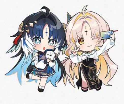 Naruvt0's tweet photo. CHIBI Yangynag &amp; Suisui https://t.co/oxgqhGtCkW