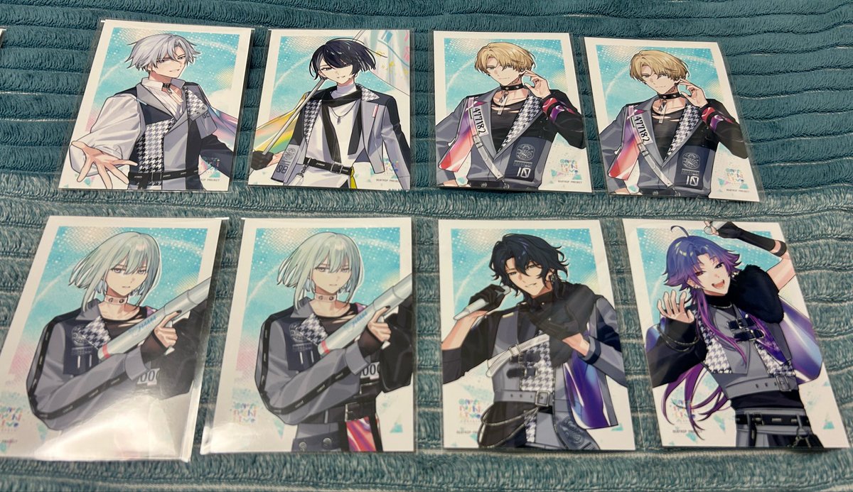 nu__1000's tweet photo. 【交換】18TRIP エイトリ 劇場版おもてなしライブ おもライ ブロマイド

譲：雪風 宗氏 來人 幾成 夜鷹 子タろ
求：同異種季肋＞糖衣（画像参照）

郵送での交換。お気軽にお声掛けください。 https://t.co/L2d1dS2v3j