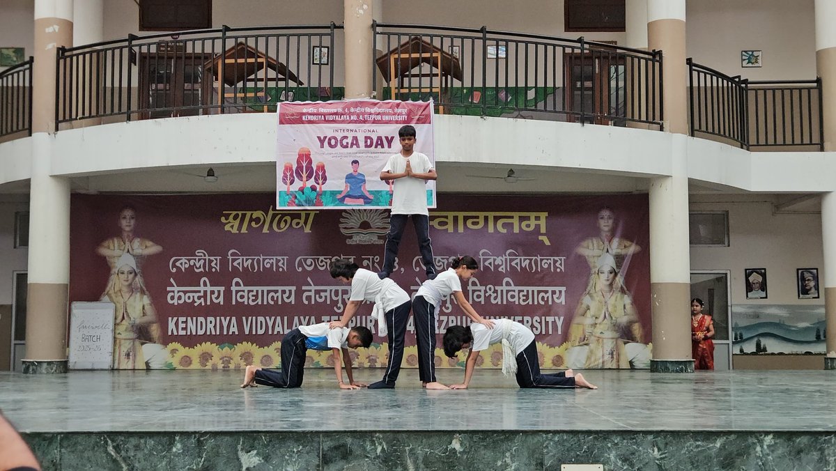 kvcut's tweet photo. International Yoga Day @ KV 4 Tezpur University https://t.co/RfBw7PcLPF
