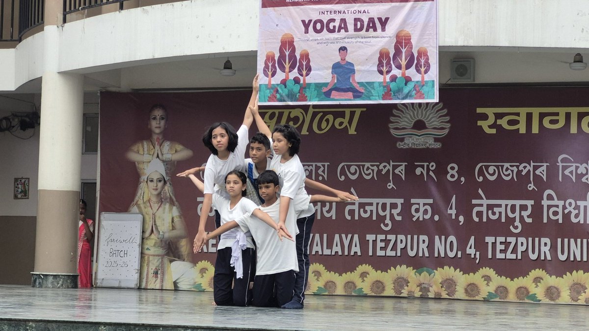 kvcut's tweet photo. International Yoga Day @ KV 4 Tezpur University https://t.co/RfBw7PcLPF