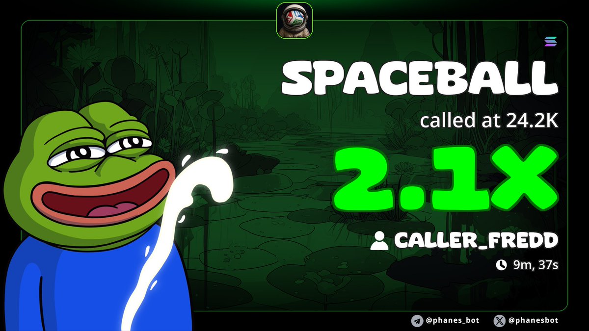 caller_fredd9's tweet photo. 2.1x on my TG call on $SPACEBALL

 Early ca always on TG group 
Join our VIP group to get early alpha calls on trending memecoins before they take off 

2967eJLLpTuM5C3T68dv67b1LwJ83VoYxQY29PSrpump

CLICK THE BIO TO JOIN
https://t.co/1vbymjDoHx

#memecoin #solana #solanamemecoin https://t.co/VC0iGzYh2l