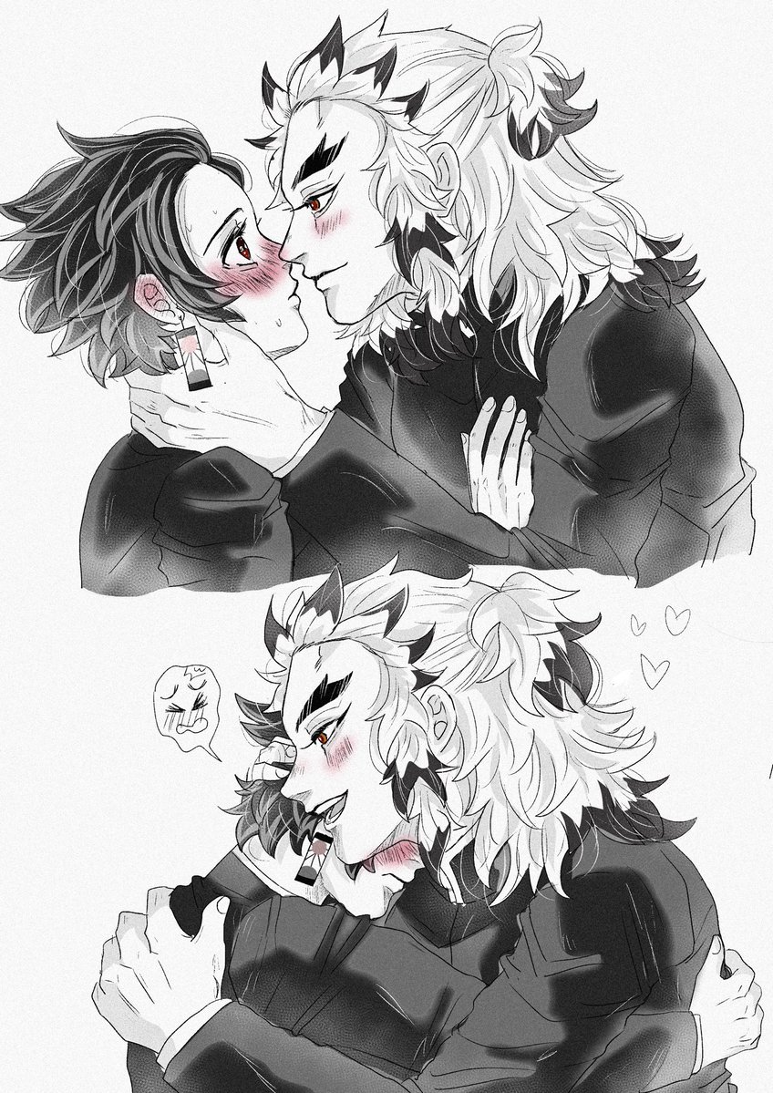 washoi3001's tweet photo. 🔥🎴

2人の初キス
This is their first kiss ever ☺️

#煉炭　#杏炭 https://t.co/MUoyX5BjUa