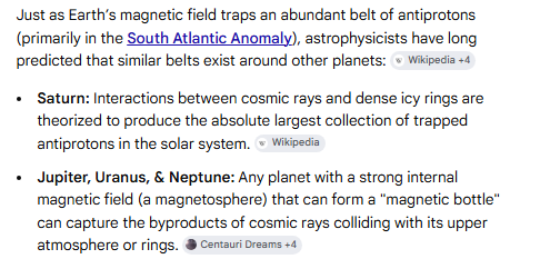 Galacton2's tweet photo. Future of antimatter production, storage, control, and annihilation applications in propulsion technologies
Magnetic Shovel
-it can capture the antiparticles occurring in the Van Allen’s  belt (or Jupiter?)
#antimatter #Propulsion #VanAllen #MirrorMatter

https://t.co/ojPcgNbBVp https://t.co/VIhIqBLDel