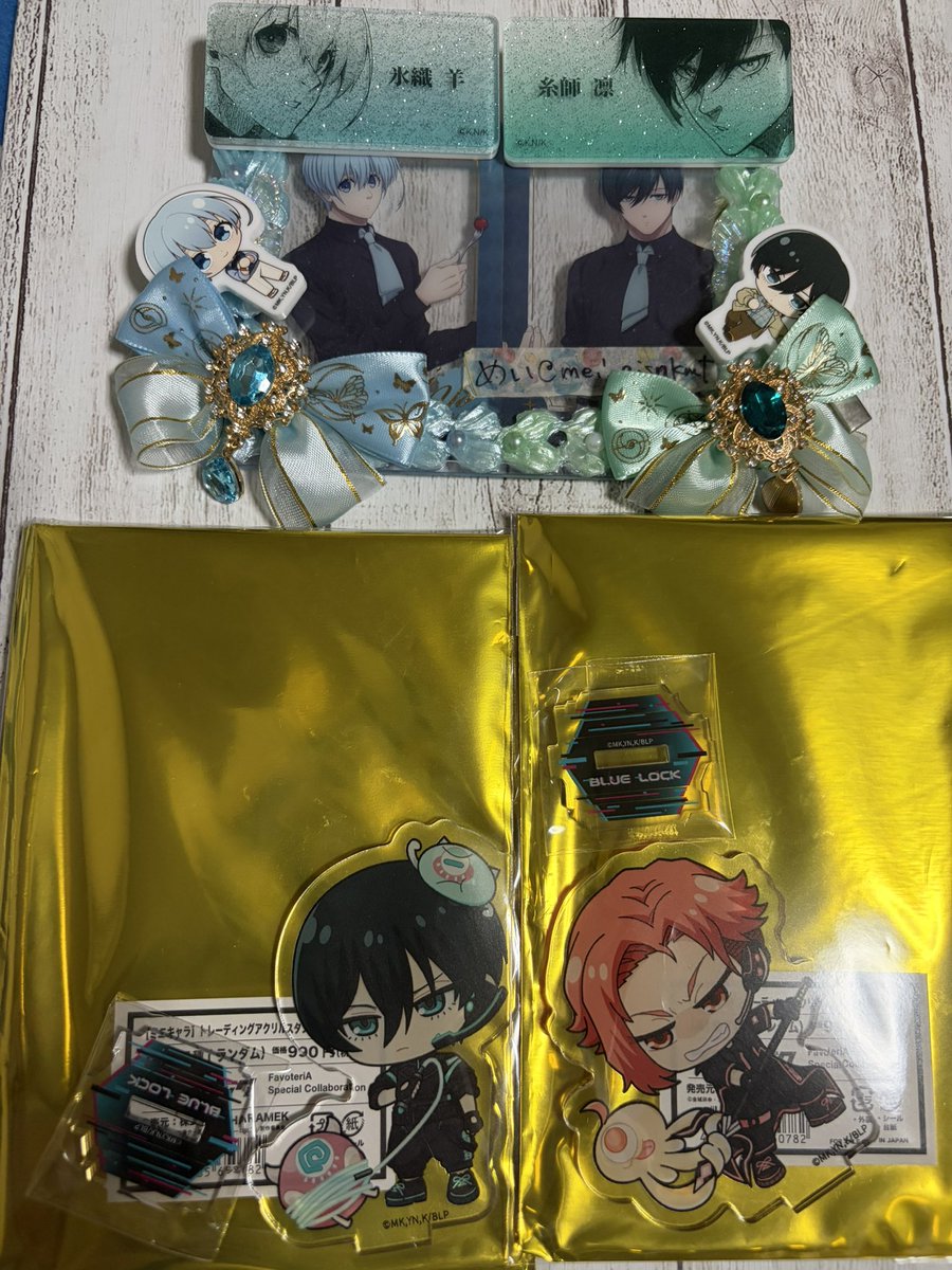mei_gisnkmt's tweet photo. 【交換】
ブルーロック ファボテリア FavoteriA
Virtual Battle

譲)
ミニキャラ アクリルスタンド バトル
☆凛 閃堂

 ノベルティB
☆冴 士道

モンスターチャーム
愛空 ☆冴 蜂楽 烏

求)
ミニキャラ アクリルスタンド
チル 凛

ノベルティB
凛 氷織

チャーム
凛、氷織

☆は凛とのみ

郵送交換希望 https://t.co/0vr3Ld7C7G