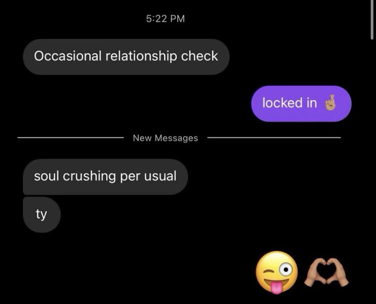 papiwontmiss's tweet photo. I have a guy in my dms that periodically checks in to see if im still in a relationship https://t.co/0TvuxIJi1Z