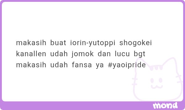 MentorKei's tweet photo. Buat Iori, BEWHY, Amahiko, Iori lagi, Inukai and 40 others, Shogo, Kei, Kanata, dan Allen.

—

HAPPY BIRTHDAY IORI!! 🌹

BEWHY ada salam juga dari tentara ungu. 💜

Buat 𝓼𝓮𝔁𝔂, makasih udah IC Amahiko.

Ngaku ini fujo mana yang ngirim woi? https://t.co/xYrzyWWSuj