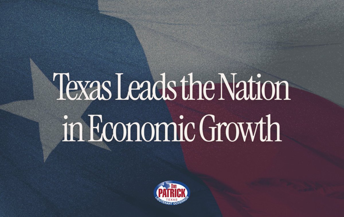 DanPatrick's tweet photo. Texas is the #1 destination for business in America! 📈 https://t.co/erdKKKyFC5 https://t.co/wdSwPvqUTY