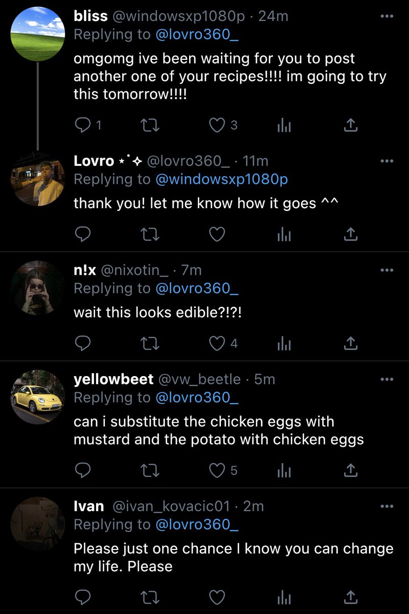 DewDrop_Eloi's tweet photo. kolačić au where Lovro likes to post pictures of the food he makes for dinner but one fine day a random weirdo appears in his comment section https://t.co/tzLbPVDcUs
