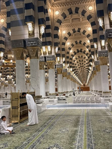 Cindrella_night's tweet photo. منظر مسجد النبوي من الداخل وقبر رسول الله من الخارج🤍 https://t.co/OoSfft3MFg