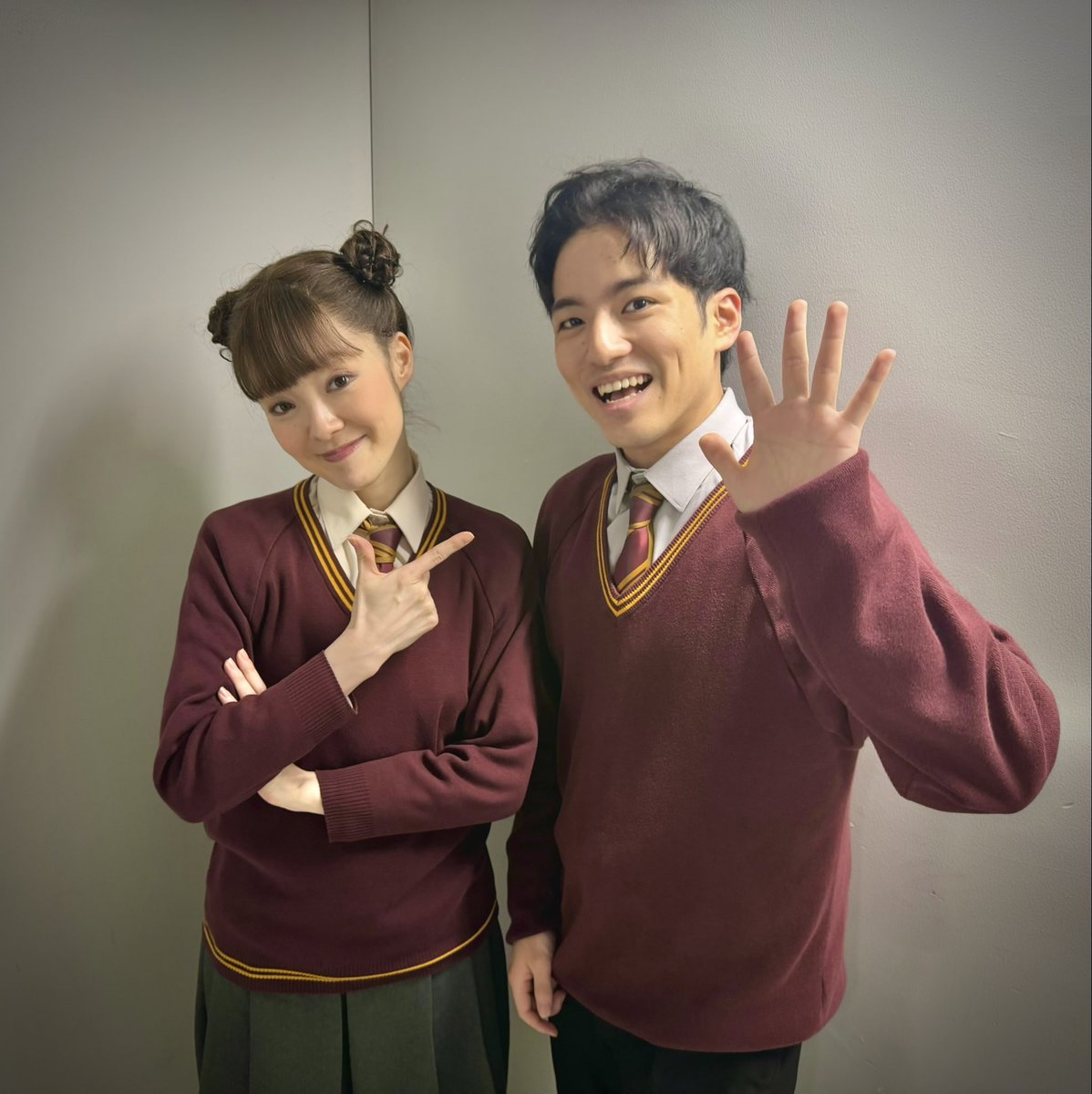 _mAcHA_35's tweet photo. まちゃかずが劇場にいるのも、あと少し。

2023年6月1日からずっと一緒にいた同期とのお別れって、なんだか高校の卒業みたいです。

毎日当たり前に会ってたのにね。

でも、まちゃかずはまちゃかずだから🍵

たくさんありがとうね。あと数回…よろしく🫡

 #ハリポタ舞台ラスト  #呪いの子 https://t.co/0VniAlUPnM