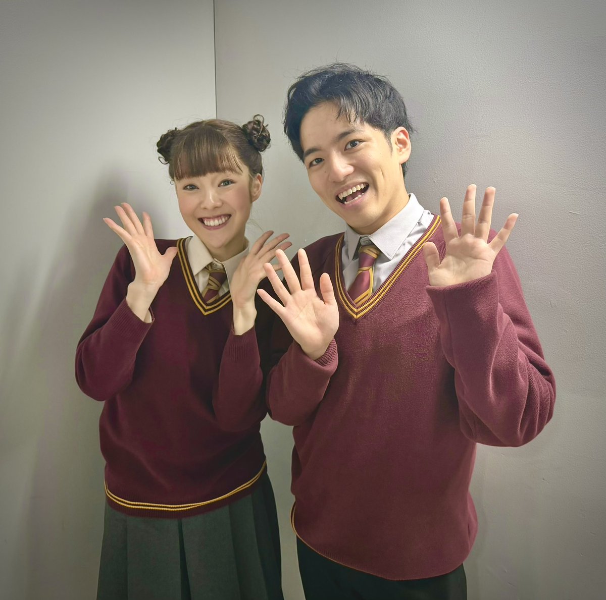 _mAcHA_35's tweet photo. まちゃかずが劇場にいるのも、あと少し。

2023年6月1日からずっと一緒にいた同期とのお別れって、なんだか高校の卒業みたいです。

毎日当たり前に会ってたのにね。

でも、まちゃかずはまちゃかずだから🍵

たくさんありがとうね。あと数回…よろしく🫡

 #ハリポタ舞台ラスト  #呪いの子 https://t.co/0VniAlUPnM