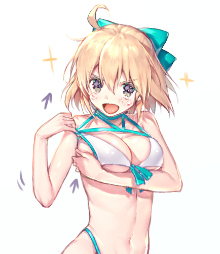 mogullaz's tweet photo. 【FGO】水着沖田ちゃん
👙💖
#FGO
#沖田総司 https://t.co/MSoSInu5i5