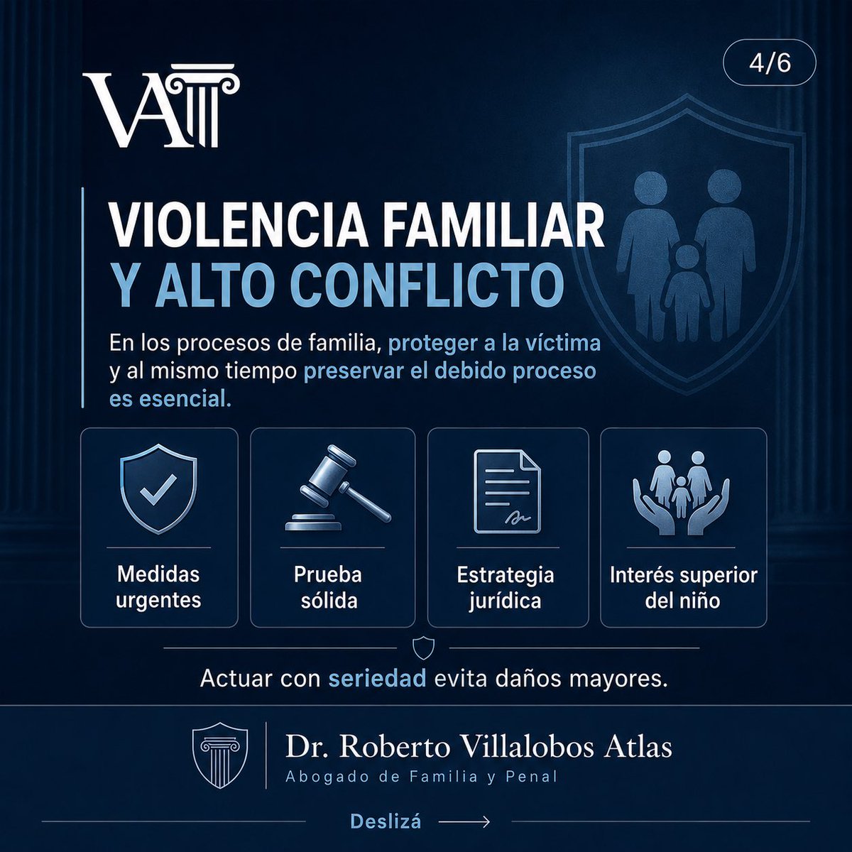 VillalobosAtlas's tweet photo. CUANDO UN HIJO QUEDA ATRAPADO EN UNA GUERRA DE ADULTOS, EL DAÑO NO TERMINA EN EL EXPEDIENTE: EMPIEZA EN SU INFANCIA.

Obstrucción de vínculos familiares: el dolor invisible de los hijos usados en conflictos de adultos

Cuando un padre no puede ver a su hijo, no siempre hay abandono.
Cuando un hijo no puede abrazar a su papá, no siempre hay desinterés.
Muchas veces hay un conflicto de adultos, una separación destructiva, denuncias cruzadas, violencia, manipulación, impedimentos de contacto y una infancia atrapada en medio de una guerra que no eligió.

La obstrucción de vínculos familiares no daña solamente a un padre o a una madre.
Daña la identidad, la historia, la estabilidad emocional y el derecho de los niños, niñas y adolescentes a crecer vinculados con quienes los aman.

En los procesos de familia de alto conflicto, cada día perdido importa.
Cada cumpleaños ausente, cada llamada bloqueada, cada visita impedida, cada información médica o escolar ocultada, deja marcas.

Como abogado penal y de familia, veo una realidad que muchas veces se naturaliza: niños usados como rehenes emocionales, falsas denuncias instrumentalizadas, violencia familiar, obstrucción vincular, sustracción internacional de niños, alienación parental, revinculaciones demoradas y vínculos que el tiempo empieza a romper.

No se trata de defender adultos.
Se trata de proteger infancias.

Compartí este carrusel para que esta problemática deje de estar en silencio.
Porque visibilizar también es defender derechos.

Dr. Roberto Villalobos Atlas
Abogado Penal y de Familia
Obstrucción de vínculos familiares | Alto conflicto | Derecho de familia | Penal familiar | Niñez y adolescencia

#ObstruccionDeVinculos #DerechoDeFamilia #AbogadoDeFamilia #AbogadoPenal #PenalFamiliar #FalsasDenuncias #ViolenciaFamiliar #AlienacionParental #SustraccionInternacionalDeNiños #RegimenDeComunicacion #Revinculacion #NiñezYAdolescencia #InteresSuperiorDelNiño #DivorciosConflictivos #AltoConflictoFamiliar #RobertoVillalobosAtlas #ArgentinaDeLey