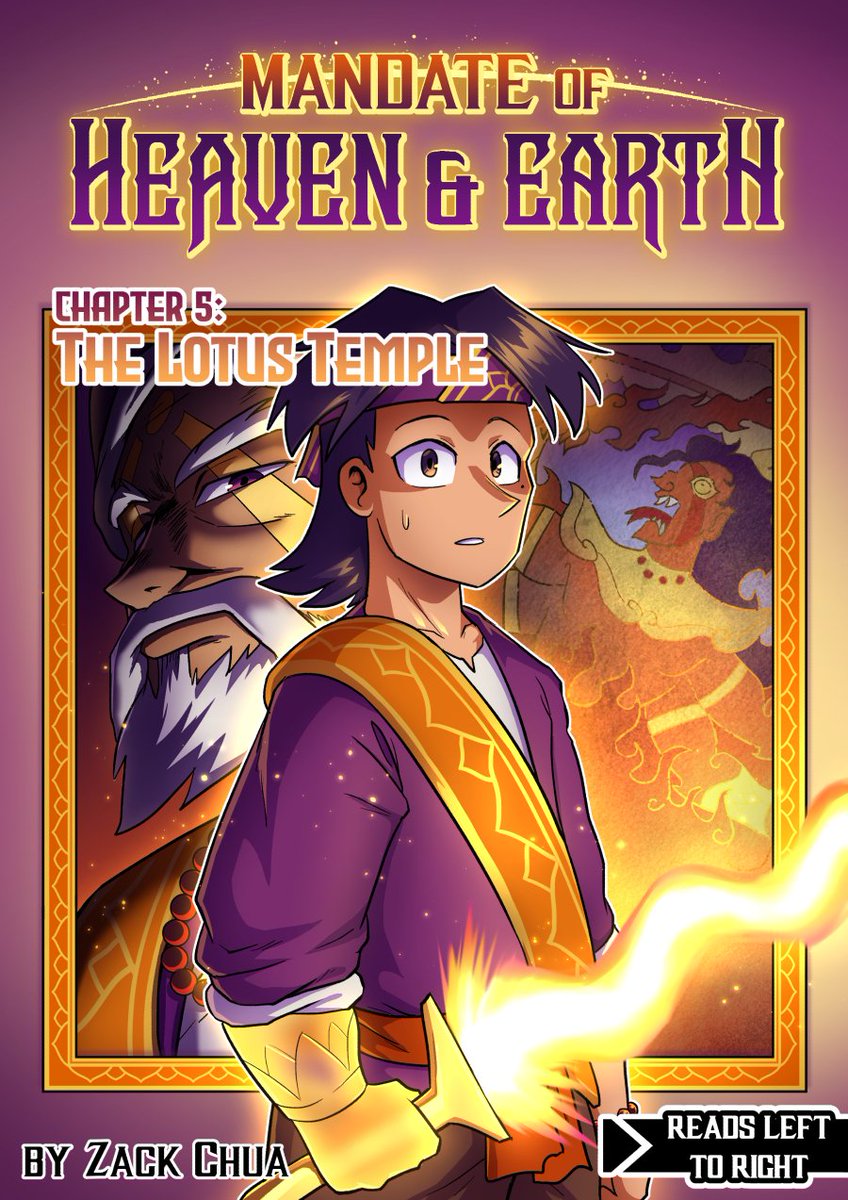 the_doodlescrub's tweet photo. Mandate of Heaven &amp; Earth, Chapter #5: The Lotus Temple

As Aruna finally arrives at the Lotus Temple, he is greeted with curious monks... and a scornful abbot.

1/19 https://t.co/ZxucS5yEAi