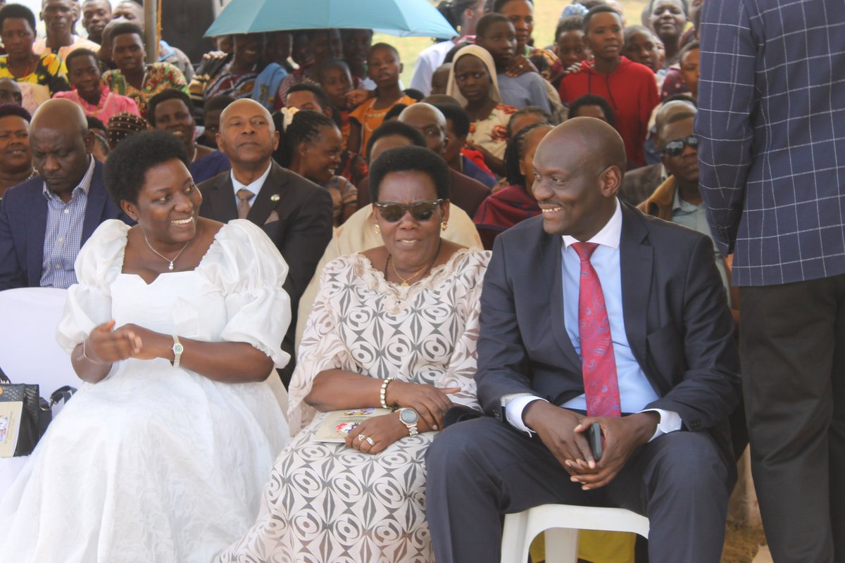 LibinoByamukama's tweet photo. Double thanksgiving at Butare Hiika Rubanda Bernadette &amp; Donat Simobana celebrated 45 years of marriage. Jacqueline &amp; Col. Emmy Katabazi marked 34 years + baptism of 2 grandkids. LC5 Kasyaba &amp; MP Ninsiima joined. All funds raised go to completing Butare Catholic Hiika. @kasyaba1 https://t.co/5KXApuzylo