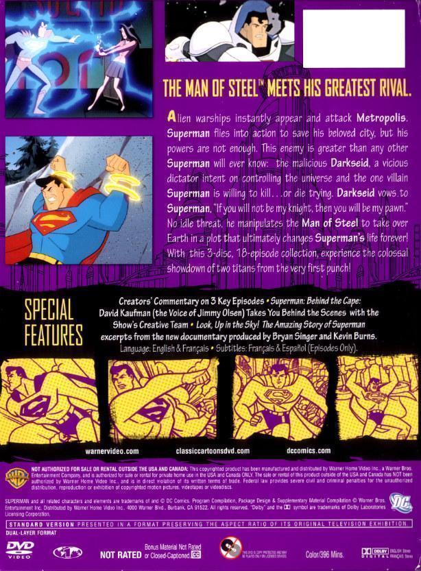 worldsfinest's tweet photo. The "Superman: The Animated Series - Volume Three" DVD release hit shelves on this day (June 20) in 2006. The third and final DVD collection for the cartoon, this title featured a batch of bonus extras, including commentaries, featurettes, and more. #Superman #SupermanTAS #DVD https://t.co/jyKDpB9vx1