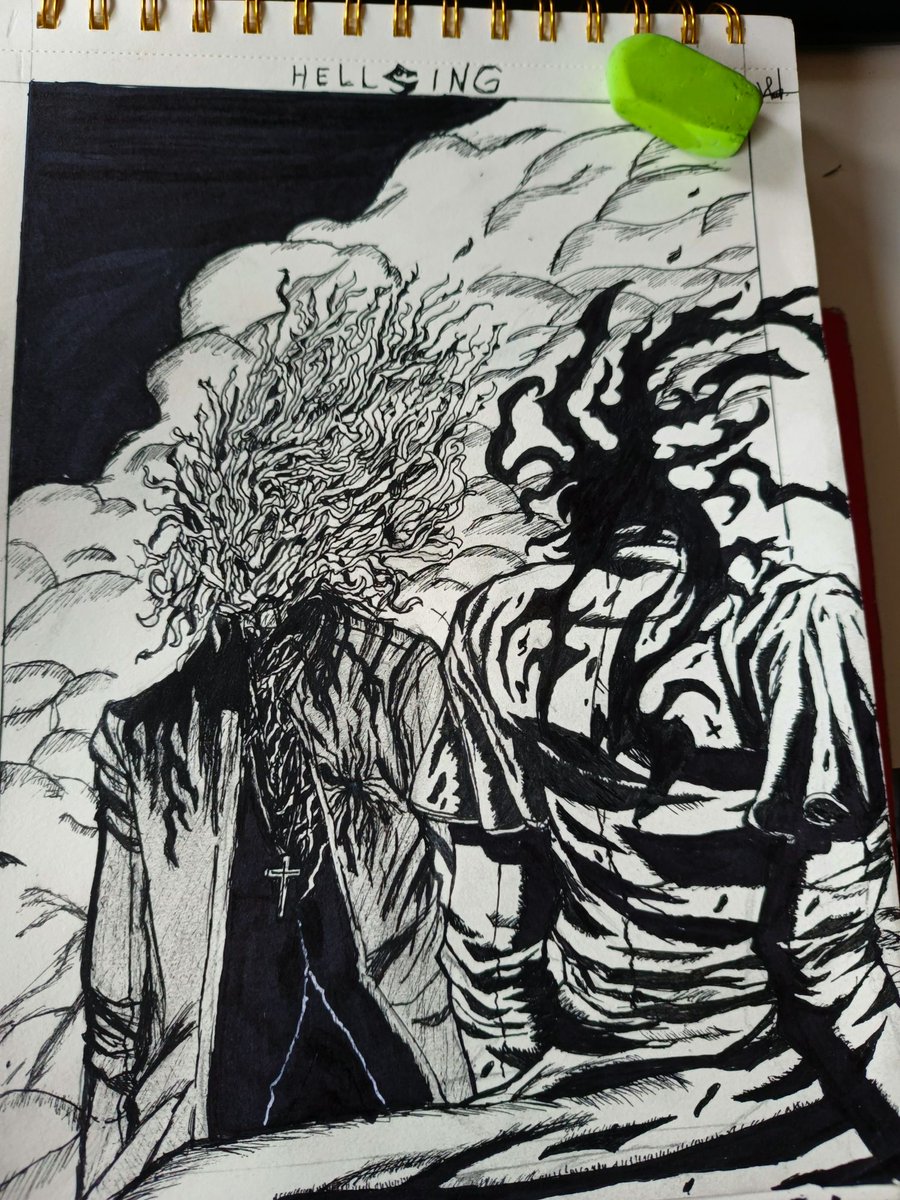 VAndreyono's tweet photo. Hellsing ultimate 

#artmootsㅤㅤㅤㅤ 
#drawingㅤㅤ
#fypシ゚ 
#sketch https://t.co/mz577opb0e