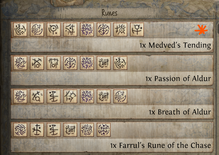 subw00fer37's tweet photo. @pathofexile Can we get a little mark when next to the runewords when we open a rune stone that tells us if we have need to discover that rune word?  eg. https://t.co/hF0pM76O0s