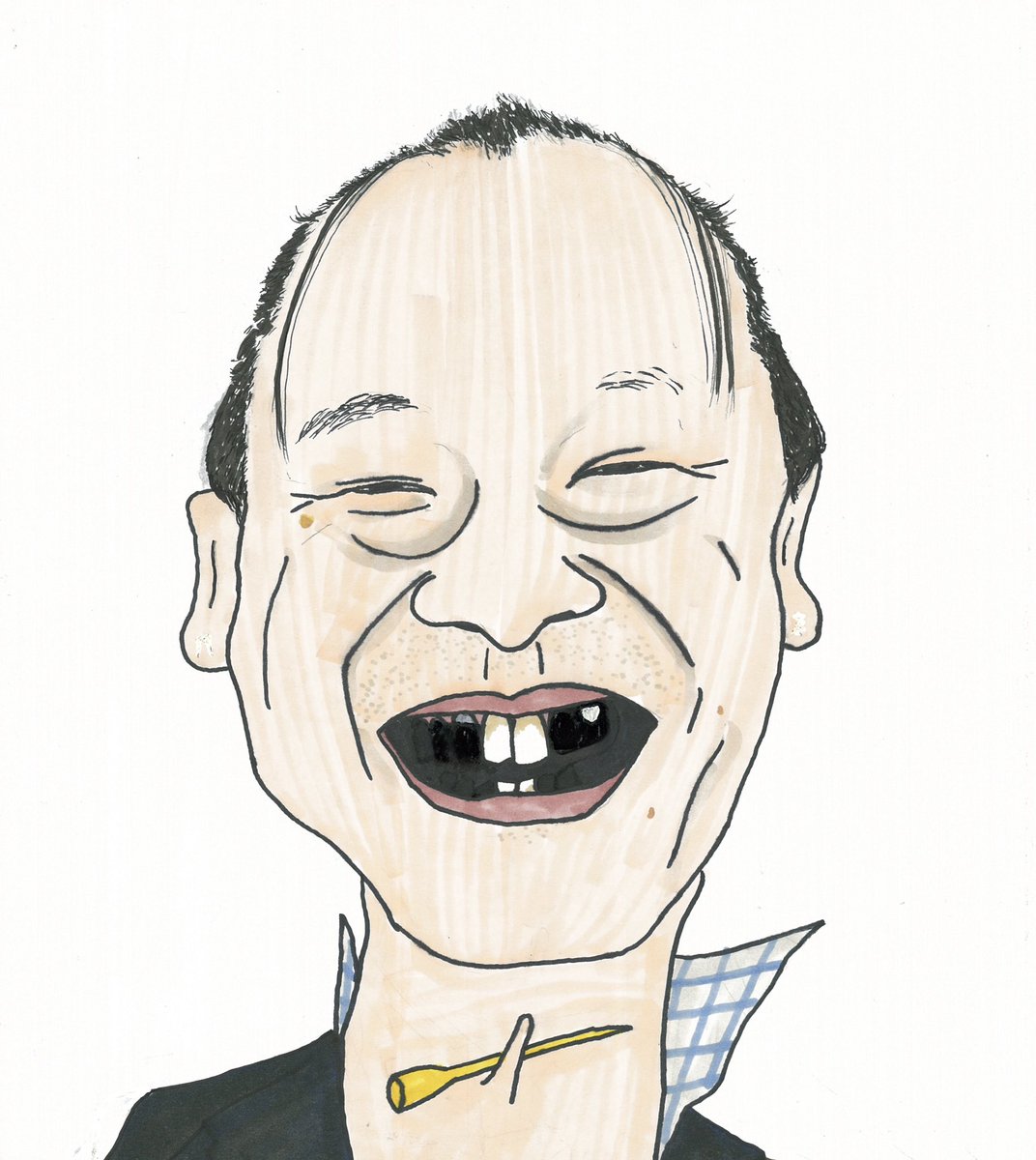kf_p4's tweet photo. 【さえない似顔絵187】
蛍原徹さん

#さえない似顔絵
#アメトーーク https://t.co/QWAdvXSg7r