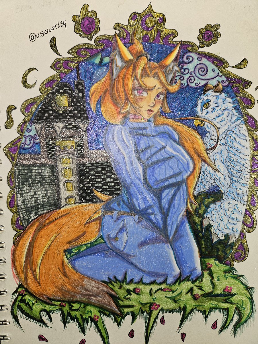 Ashy_cos's tweet photo. A small drawing of my oc I've been procrastinating on finishing! But I eventually got it done!

#art #drawing #fanart #artmoots #arttwt #sketch #traditionalart #smallartists #oc #ocart #origionalcharacter https://t.co/8JRLMahBpM