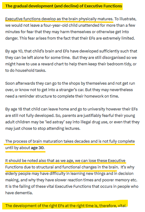Psychgirl211's tweet photo. PBs impact the development of executive functions (EFs). 2/
