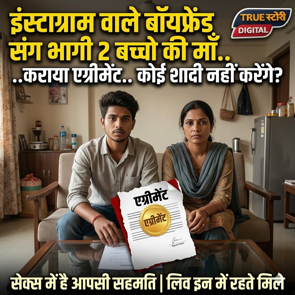 TrueStoryUP's tweet photo. सेक्स की सहमति का बनवा लिया एग्रीमेंट, इंस्टा वाले बॉयफ्रेंड संग रहती मिली 2 बच्चो की माँ .. लिव इन में रहने का वादा.. नहीं करेगा शादी का कोई दावा 

MP के छतरपुर से स्मार्टफोन से इंस्टाग्राम रील्स बनाते 5 वर्ष छोटे युवक से महिला को इश्क हुआ तो विवाहिता पिंकी अहिरवार ने 2 मासूम बच्चो व पति को छोड़ ऑनलाइन वाले बॉयफ्रेंड सत्यदेव को चुना। 

इतना ही नहीं, दोनों ने समाज और कानून को ठेंगा दिखाते हुए 100 रुपये के स्टांप पेपर पर एक 'लिव-इन रिलेशनशिप एग्रीमेंट' भी तैयार करवा लिया है।

प्रेमी संग भागने के बाद महिला और उसके आशिक ने कानूनी कार्रवाई से बचने के लिए ₹100 के स्टांप पेपर पर एक अजीबोगरीब लिव-इन रिलेशनशिप एग्रीमेंट नोटरी कराया है। इस एग्रीमेंट की शर्तें चौंकाने वाली हैं। जिनमें लिखा गया है कि, दोनों अपनी मर्जी और पूर्ण सहमति से एक-दूसरे के साथ 'सामाजिक सहवास' (लिव-इन) में रह रहे हैं। भविष्य में दोनों में से कोई भी एक-दूसरे पर शादी करने या पत्नी/पति का दावा ठोकने का किसी भी प्रकार का दबाव नहीं बनाएगा। दोनों आपसी सहमति से संबंध में रह रहे हैं और आगे भी अपनी मर्जी से साथ रहेंगे।

#LoveStory