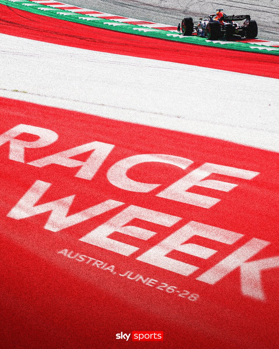SkySports's tweet photo. It's Race Week for the Austrian Grand Prix 🤩

📲Watch the Austrian Grand Prix with NOW: https://t.co/8Sj5GZPnlJ https://t.co/knFB9GA0WW
