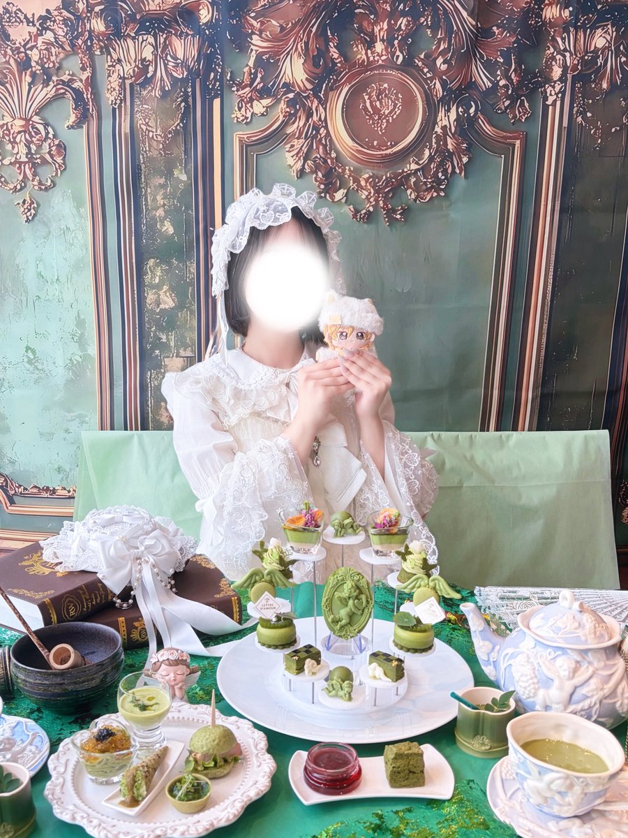 hipv2q's tweet photo. 📍LETTRE D’AMOUR by PATINASTELLA

ずっと行きたかったロリータでのアフヌン♪抹茶のスイーツどれも美味しかったᐡ⸝⸝> ·̫ <⸝⸝ᐡ♩

3枚目の定食もすごく美味しかったのでオススメですෆ.*･ﾟ https://t.co/eKQAca2EGk