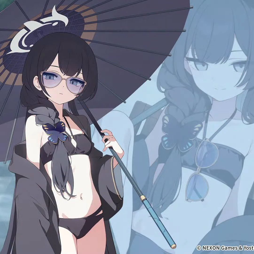 Swimsuit Kisaki and Swimsuit Shun - official JP announcement