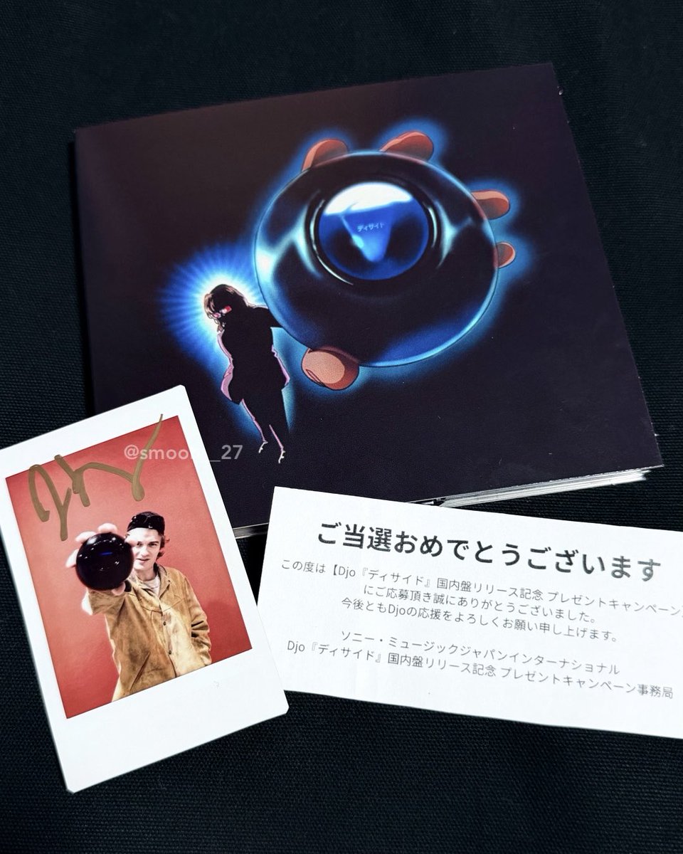 smoon__27's tweet photo. Djoの直筆サイン入りチェキ当たった😭✨️
このチェキは世界に一つだけってこと……！？やばい本当にうれしい一生大切にします😭🙏🏻💖 https://t.co/NYtdsiKeNa