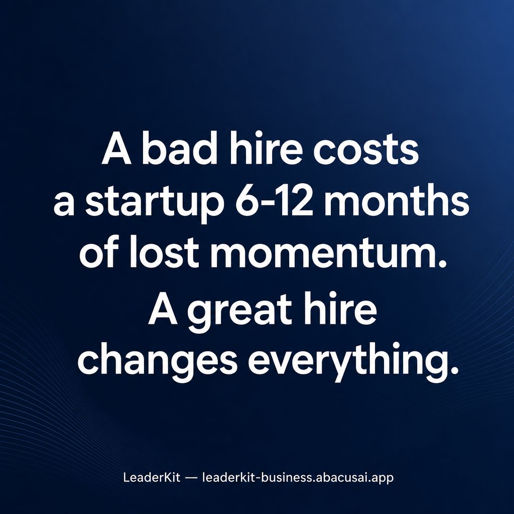 sugiyaoki's tweet photo. A founder hired their "dream candidate" after a 45-minute interview.      

No second round. 
No reference check. 
No rubric.      
"We just clicked."      

Here's how it went 🧵👇 https://t.co/cVmxHOvUkp