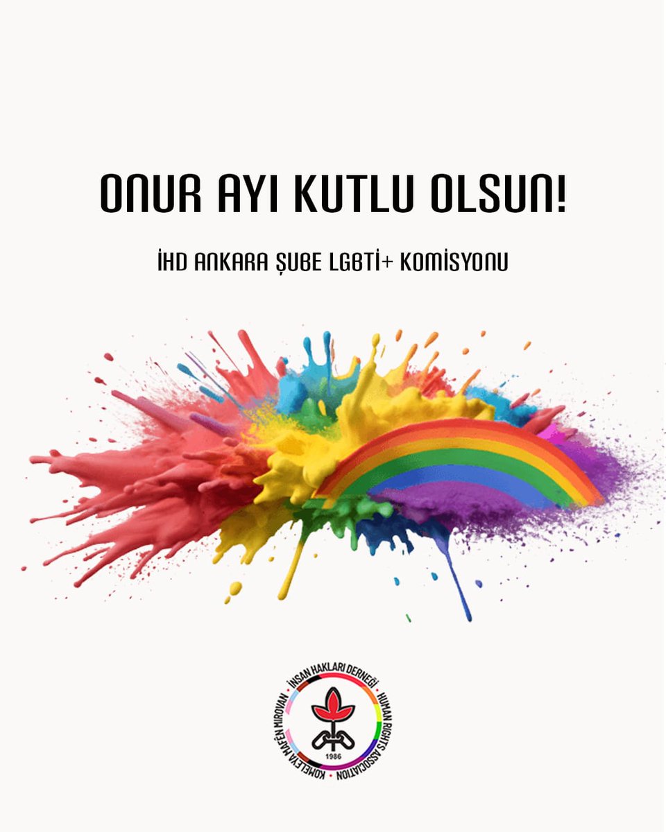 ihdankara's tweet photo. İnsan haklarıyla insandır! LGBTİ+ hakları insan haklarıdır!

Vardık varız herşeye rağmen varolacağız! https://t.co/jqmDEzwlmp
