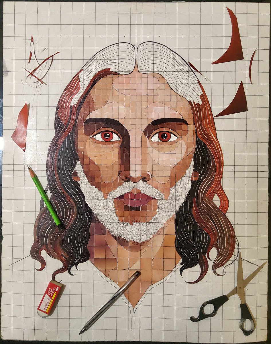 Minas_Sanim's tweet photo. #Mosaic #Jesus ...in progress 5 https://t.co/OGaabpL3pU