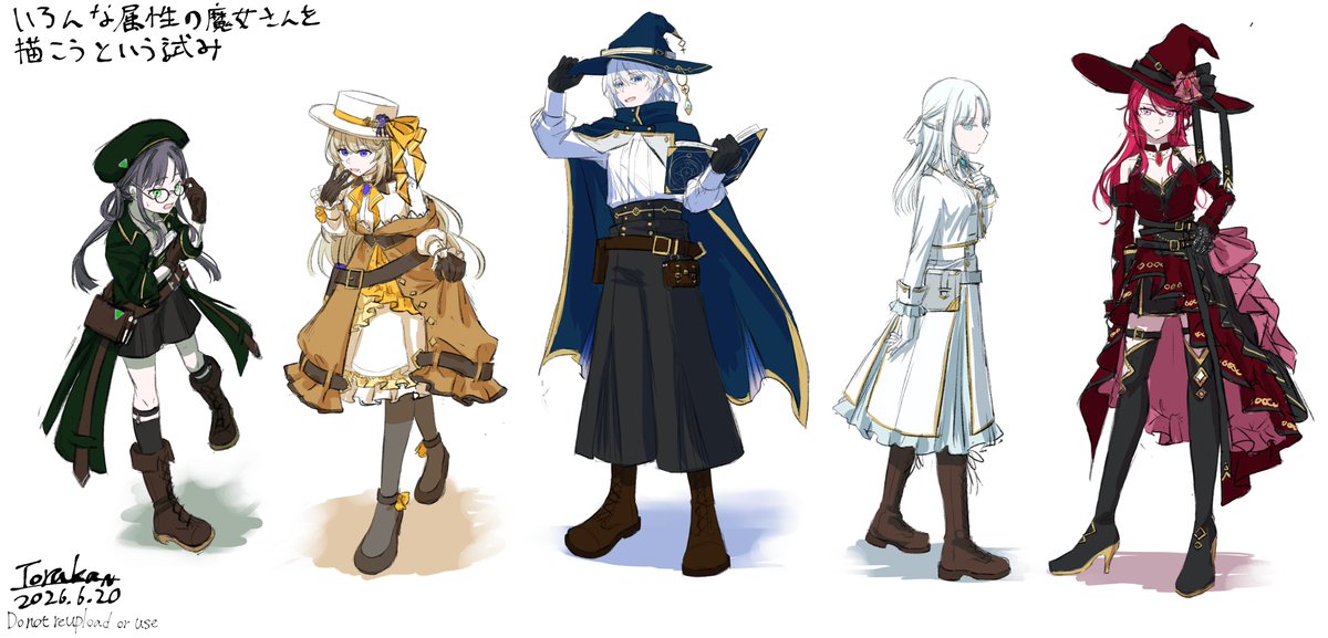 toruka0809's tweet photo. キャラデザとか立ち絵とかの練習らくがき https://t.co/P5vFnmIMeJ