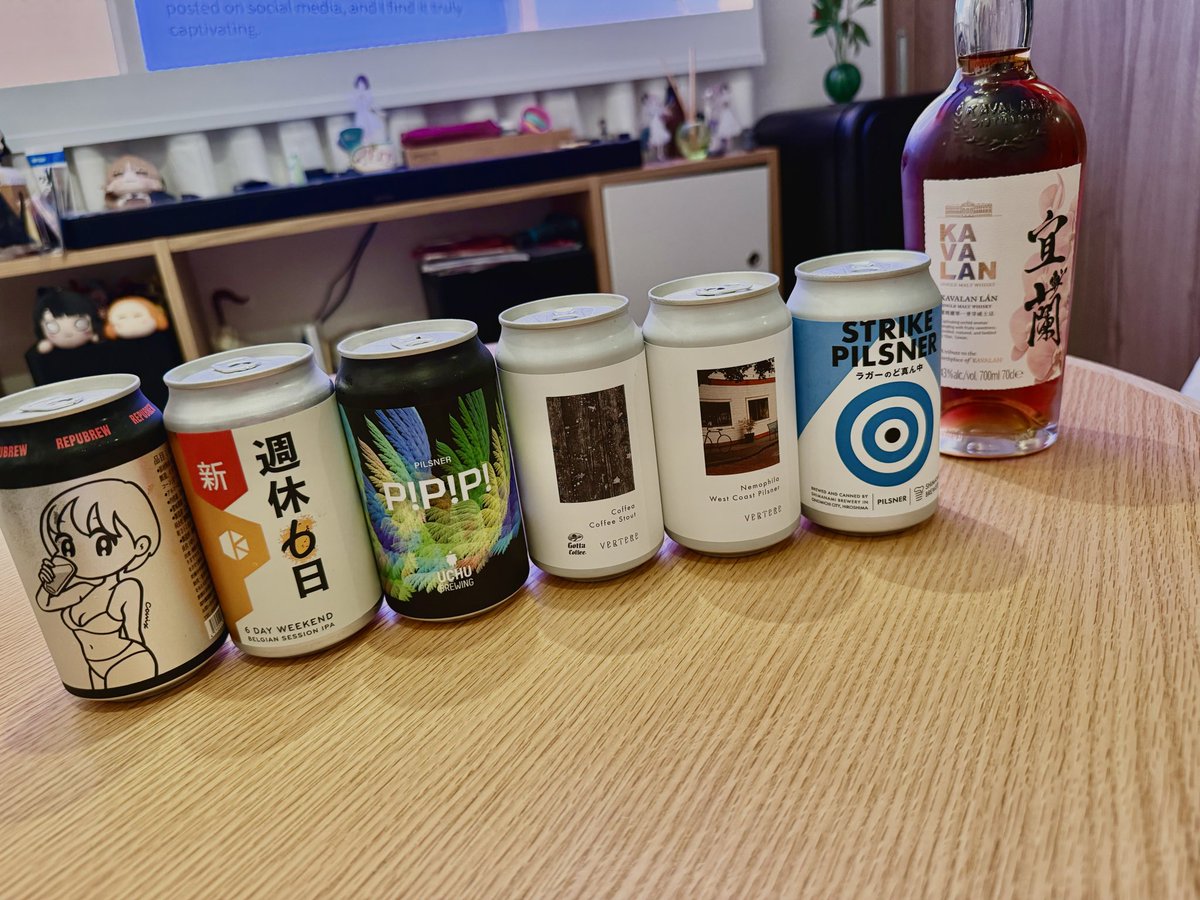 hamikkuri's tweet photo. お酒いっぱい買ってしまった https://t.co/z80WHhCtMD