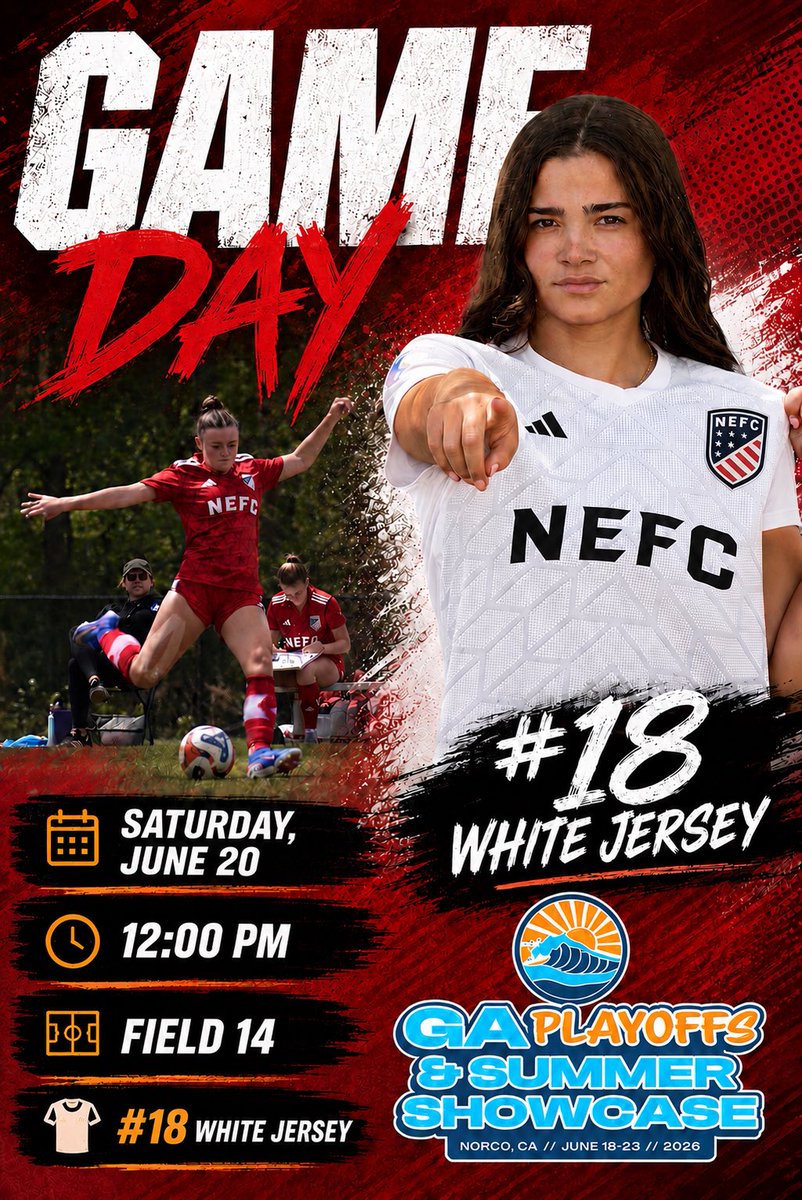 emmagilpin2027's tweet photo. Back on the field at the GA Summer Showcase.
Grateful for the opportunity, excited for the challenge, and ready to compete.
β° 12:00 PM
π Field 14
π #18 White Jersey
See you at kickoff. β½π₯
@1STM2016 @GAcademyLeague @NEFC_US #uncommitted2027 #collegeready #nextlevel https://t.co/17Sz2XY8SE