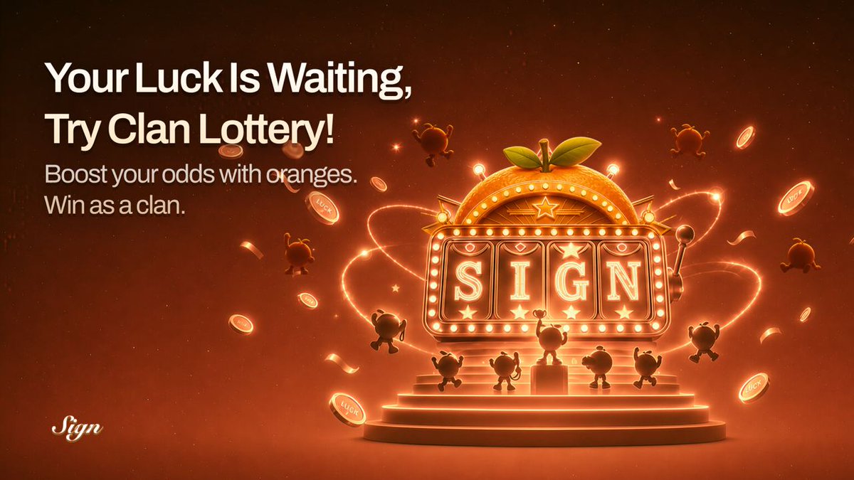 OrangeDynasty's tweet photo. Signees, to celebrate the end of clan season one, Clan Lottery goes live tomorrow on Sign app with 50k SIGN prize.

This is a warm-up run before clans officially launch on 6/30. Same mechanic you'll be playing for next season.

Detail below: https://t.co/W3l00Omj23