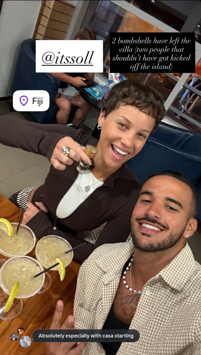 calisssii's tweet photo. Gabriel via his Instagram: Two bombshells have left the villa, two people that shouldn't have got kicked off the island. https://t.co/NQumYOgLGe